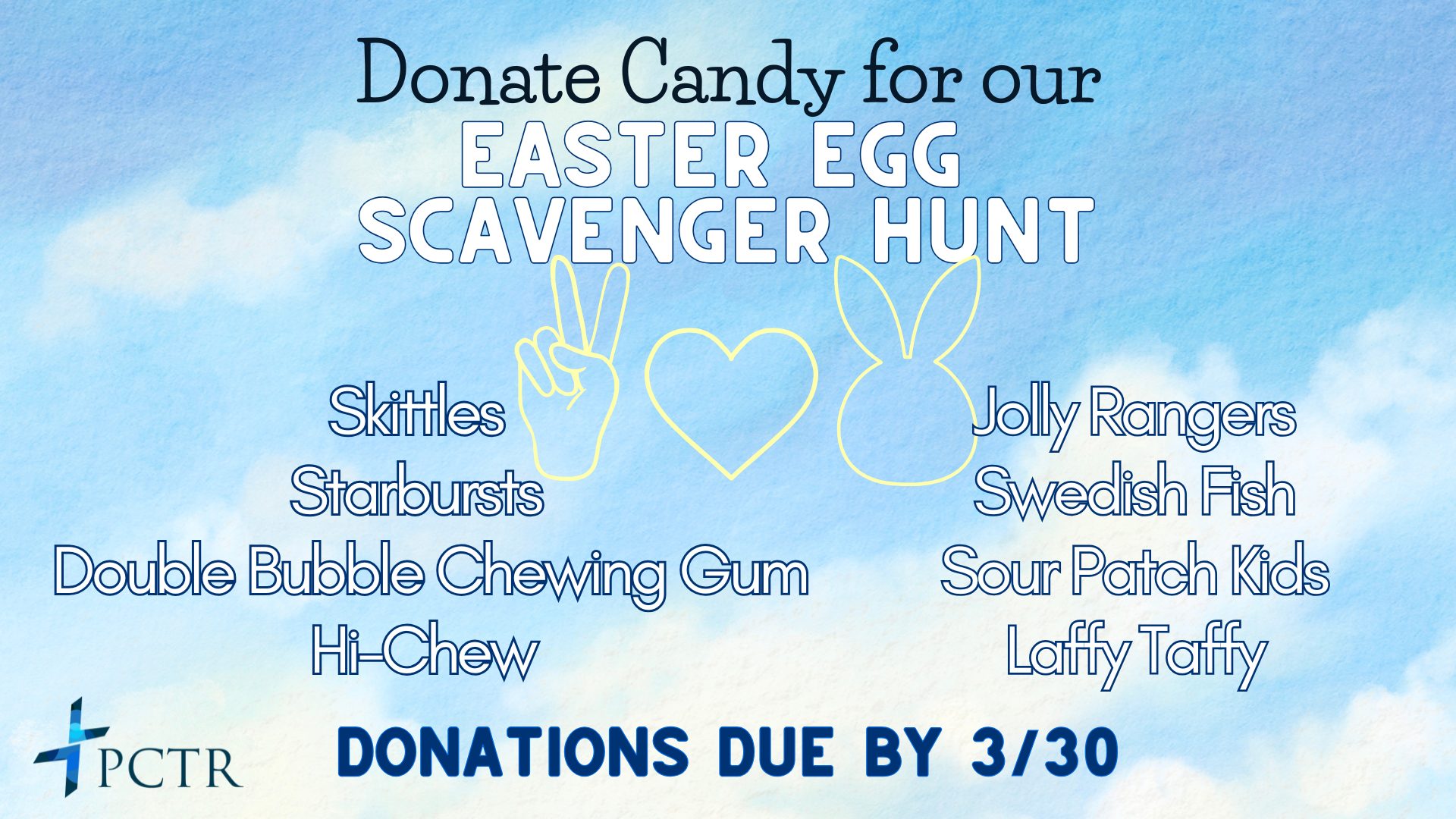 candy list for egg hunt